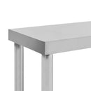 vidaXL rozsdamentes acél munkaasztal feletti polc 120 x 30 x 35 cm