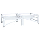 vidaXL fehér mosó- és szárítógéptartó állvány kihúzható polcokkal