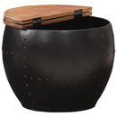 vidaXL tömör újrahasznosított fa dohányzóasztal 53 x 43 cm