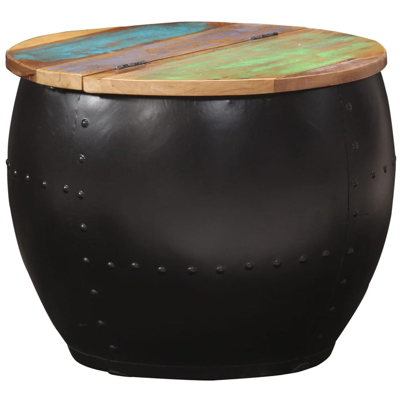 vidaXL tömör újrahasznosított fa dohányzóasztal 53 x 43 cm