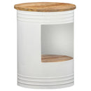 vidaXL tömör mangófa dohányzóasztal 43 x 55 cm