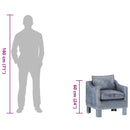 vidaXL barna valódi bőr kagylófotel