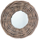 vidaXL 3 db fonott vesszőkeretes tükör 15 cm