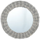 vidaXL fonott vesszőkeretes tükör 70 cm