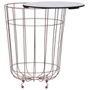 vidaXL aranyszínű dohányzóasztal Ø 40 cm