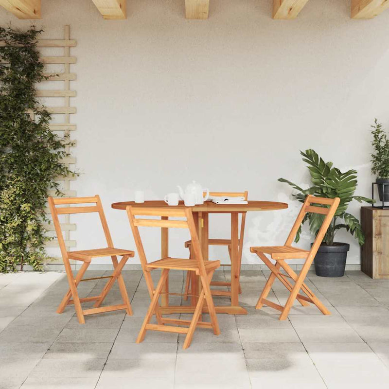vidaXL tömör tíkfa lehajtható lapú kerti asztal 120 x 70 x 75 cm