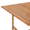 vidaXL tömör tíkfa kerti asztal 150 x 150 x 76 cm