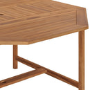 vidaXL tömör tíkfa kerti asztal 150 x 150 x 75 cm