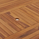 vidaXL tömör tíkfa kerti asztal 150 x 150 x 75 cm