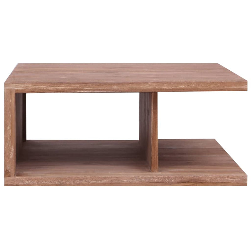 vidaXL tömör tíkfa dohányzóasztal 70 x 70 x 30 cm