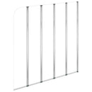 vidaXL átlátszó edzett üveg kádparaván 120 x 140 cm