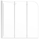 vidaXL átlátszó edzett üveg kádparaván 120 x 69 x 130 cm