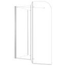 vidaXL átlátszó edzett üveg kádparaván 120 x 69 x 130 cm