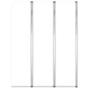 vidaXL 2 db átlátszó edzett üveg kádparaván 104 x 130 cm