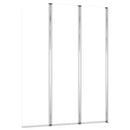 vidaXL 2 db átlátszó edzett üveg kádparaván 104 x 130 cm