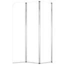 vidaXL 2 db átlátszó edzett üveg kádparaván 104 x 130 cm