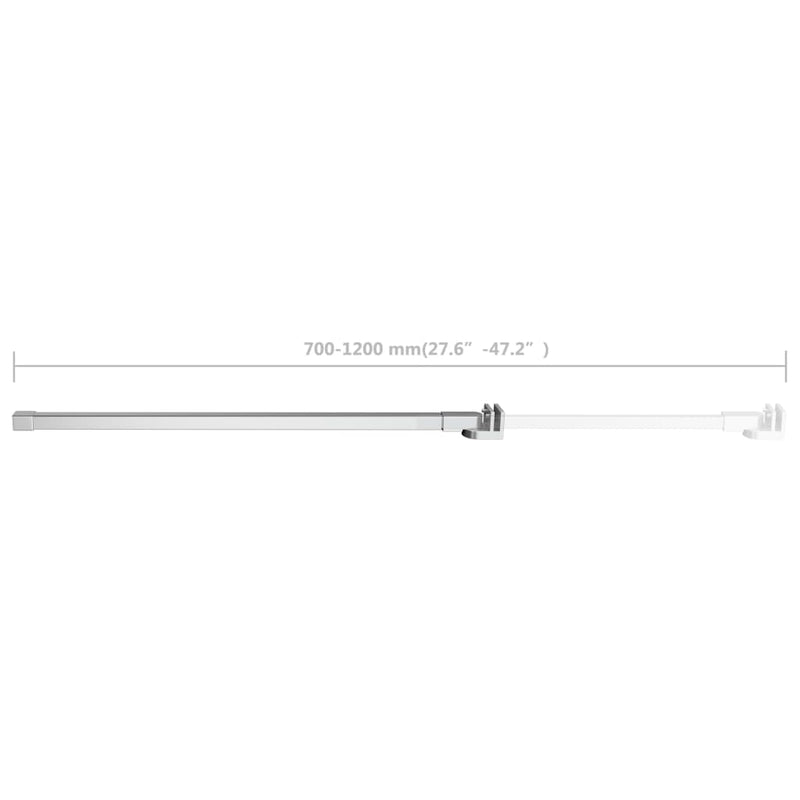 vidaXL rozsdamentes acél tartókar fürdőszobába 70-120 cm