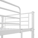 vidaXL fehér fém emeletes ágykeret asztallal 90 x 200 cm