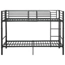 vidaXL fekete fém emeletes ágy 90 x 200 cm