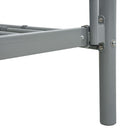 vidaXL szürke fém emeletes ágy 90 x 200 cm