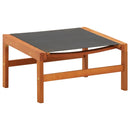 vidaXL tömör eukaliptuszfa és textilén kerti szék lábtartóval