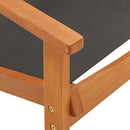 vidaXL tömör eukaliptuszfa és textilén kerti szék lábtartóval