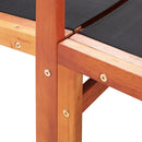 vidaXL tömör eukaliptuszfa és textilén kerti szék lábtartóval