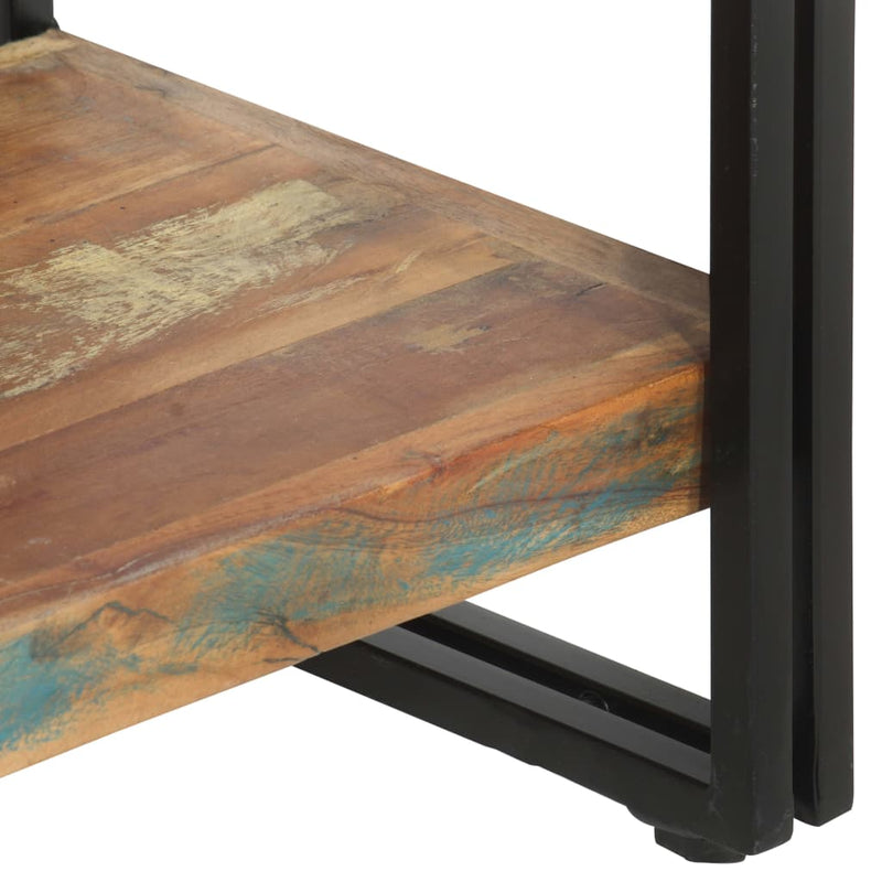 vidaXL 5 szintes tömör újrahasznosított fa könyvespolc 90x30x180 cm