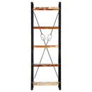 vidaXL 5 szintes tömör újrahasznosított fa könyvespolc 60x30x180 cm