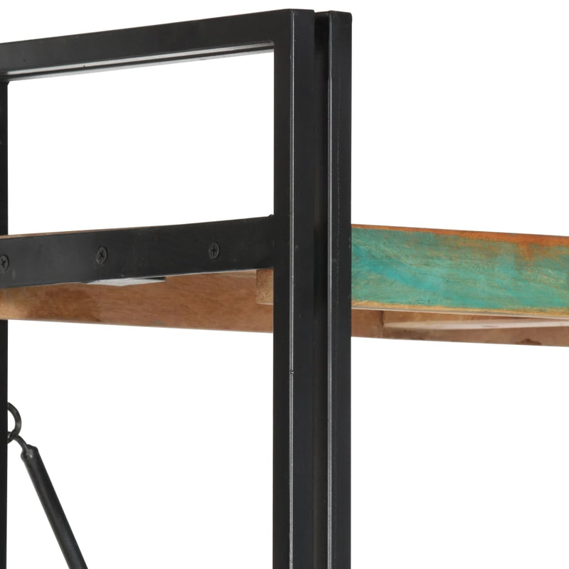 vidaXL 5 szintes tömör újrahasznosított fa könyvespolc 60x30x180 cm