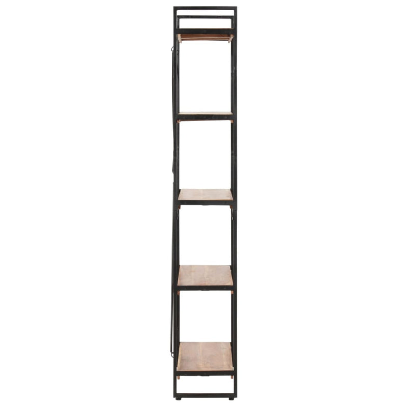 vidaXL 5 szintes tömör akácfa könyvespolc 60 x 30 x 180 cm