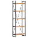 vidaXL 5 szintes tömör akácfa könyvespolc 60 x 30 x 180 cm