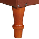 vidaXL barna valódi bőr karosszék