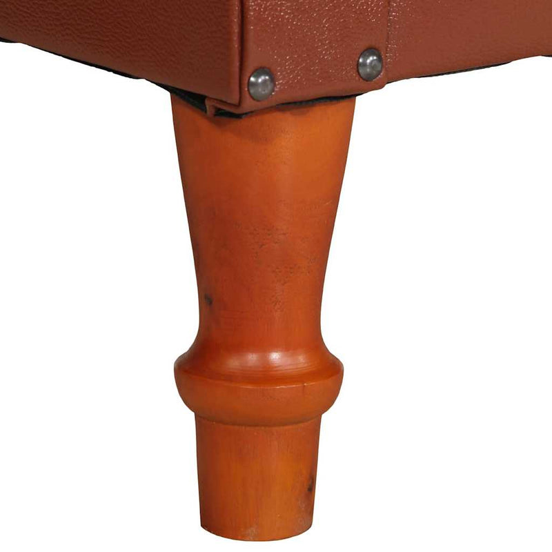 vidaXL barna valódi bőr karosszék