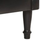 vidaXL fekete valódi bőr karosszék