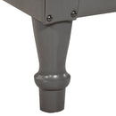 vidaXL szürke valódi bőr karosszék