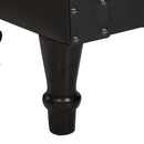 vidaXL fekete valódi bőr kagylófotel