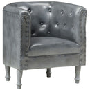 vidaXL barna valódi bőr kagylófotel