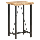 vidaXL nyers mangófa bárasztal 60 x 60 x 107 cm