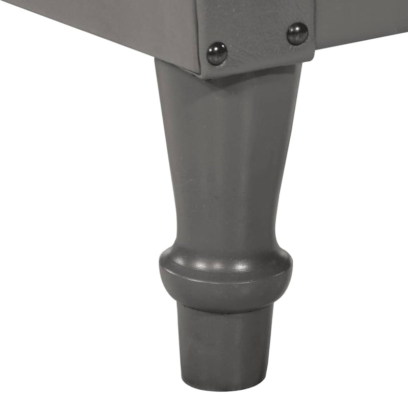 vidaXL szürke valódi kecskebőr kagylófotel