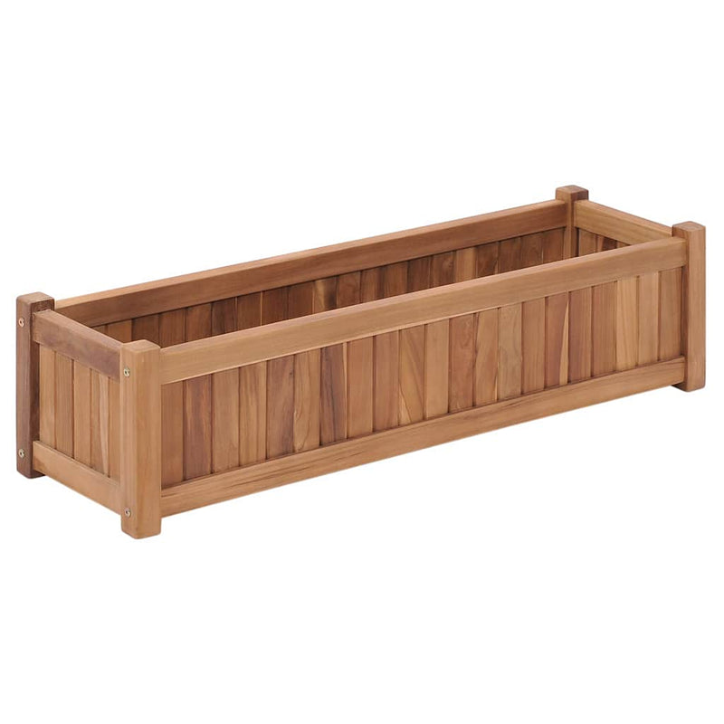 vidaXL tömör tíkfa magaságyás 100 x 30 x 25 cm