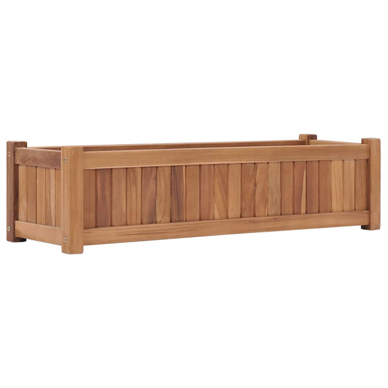 vidaXL tömör tíkfa magaságyás 100 x 30 x 25 cm