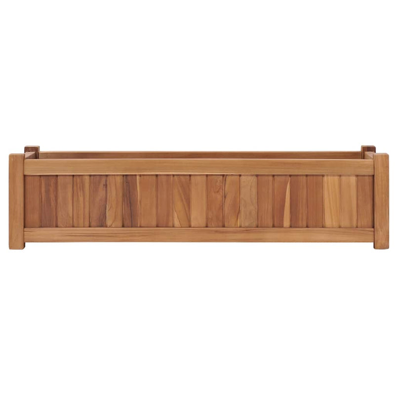 vidaXL tömör tíkfa magaságyás 100 x 30 x 25 cm