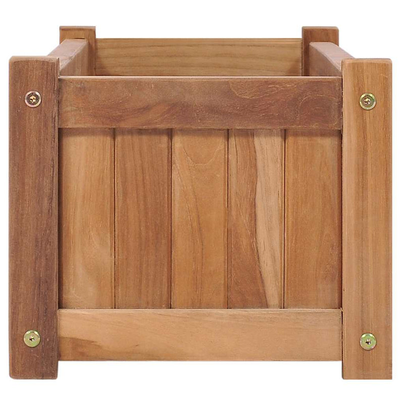 vidaXL tömör tíkfa magaságyás 100 x 30 x 25 cm