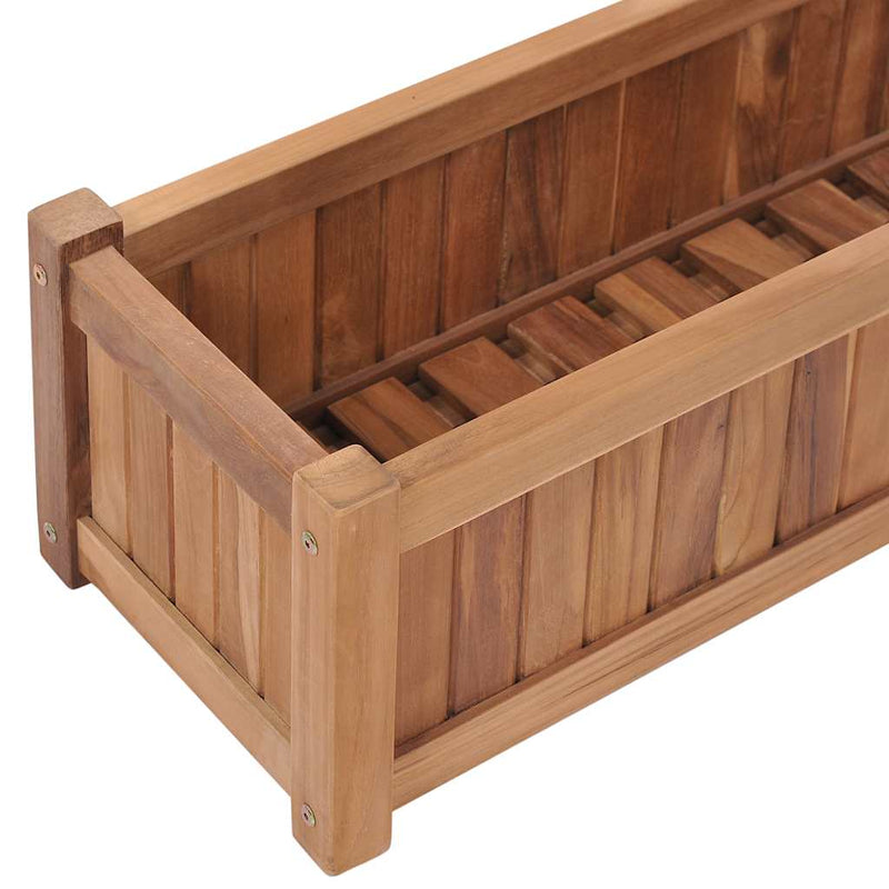 vidaXL tömör tíkfa magaságyás 100 x 30 x 25 cm