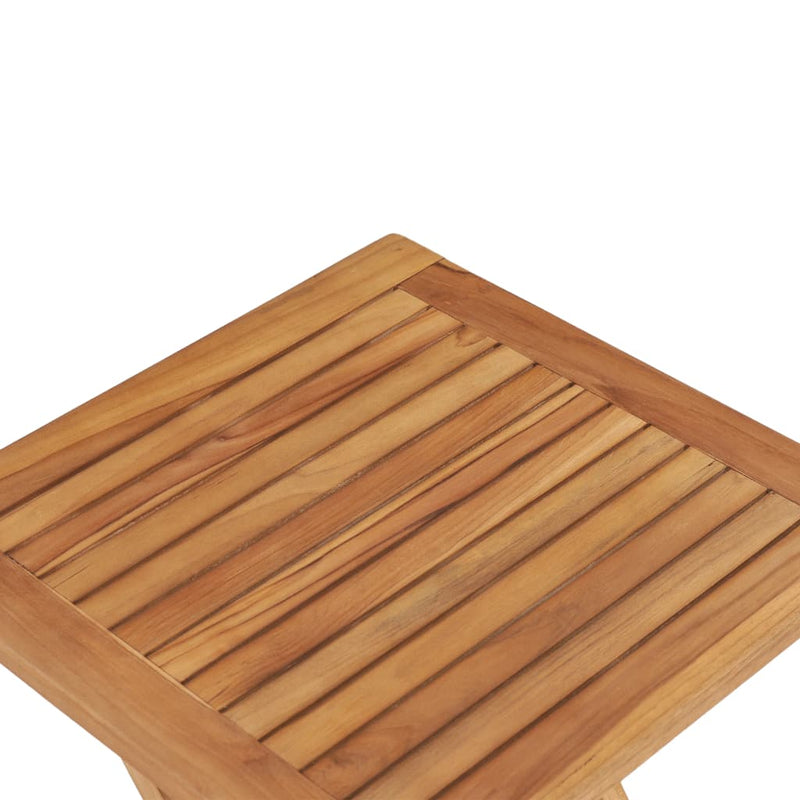 vidaXL tömör tíkfa összecsukható kerti asztal 45 x 45 x 45 cm