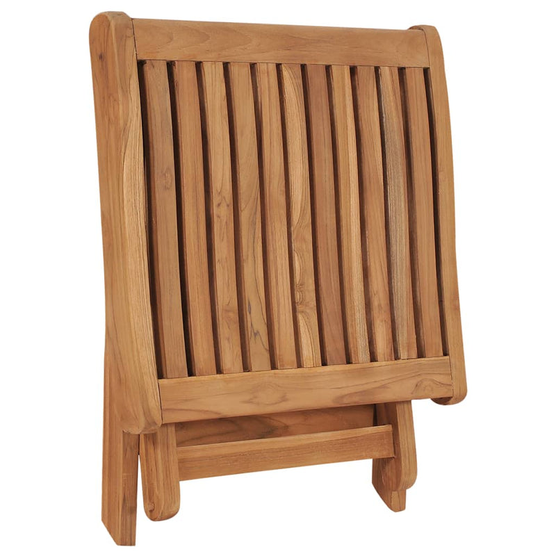 vidaXL tömör tíkfa összecsukható lábtartó 46,5 x 49 x 41,5 cm
