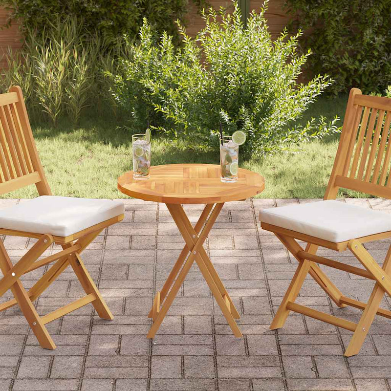 vidaXL kerek tömör tíkfa asztallap 2,5 cm 60 cm