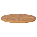 vidaXL kerek tömör tíkfa asztallap 2,5 cm 80 cm