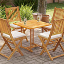 vidaXL tömör tíkfa asztallap 70 x 70 x 2,5 cm